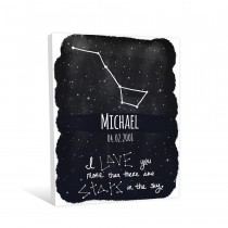 More Than The Stars 11x14 Personalized Canvas Wall Art