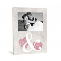 You and Me 8x10 Personalized Canvas Wall Art