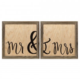 Mr & Mrs 12x12 Framed Pallet Wood Art Collection
