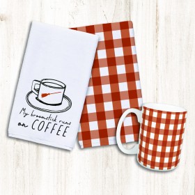 Broomstick Runs on Coffee Pattern Gift Collection