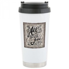 All You Need Is Love Stainless Steel Travel Mug