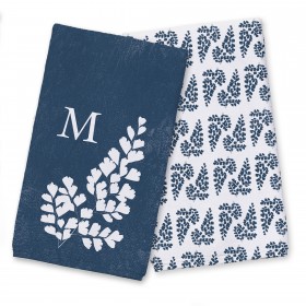 Pressed Fern Monogram Textiles Collection