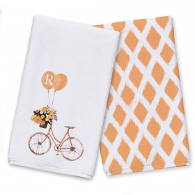 Peach Bike Monogram Textiles Collection