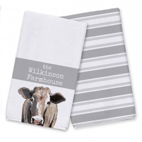 Farmhouse Cow Textiles Collection