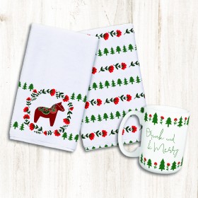 Christmas Donkey Pattern Gift Collection