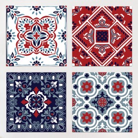 Patriotic Tile Set Wall Art Collection