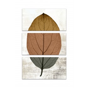 Split Fall Leaf Distressed Set 10x20 Canvas Wall Art