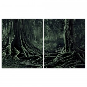 Creepy Trees Set 20x24 Canvas Wall Art
