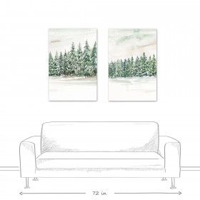 Winter Trees 24 x 36 Canvas Wall Art