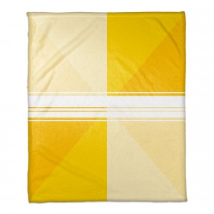 Yellow Triangle Gradient 50x60 Throw Blanket