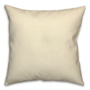 Solid Cream Pillow Throw Pillow
