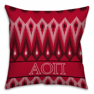 Alpha Omicron Pi 16x16 Tribal Throw Pillow