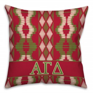 Alpha Gamma Delta 16x16 Tribal Throw Pillow