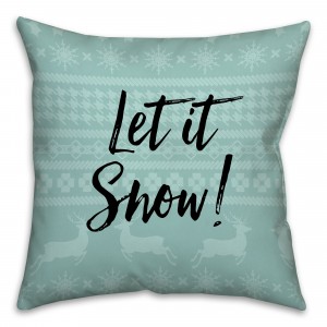 Let It Snow Throw Pillow