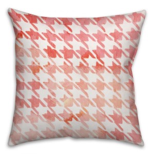 Watercolor Argyle Spun Polyester Throw Pillow