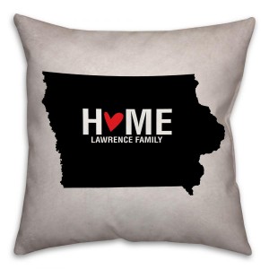 Iowa State Pride Spun Polyester Throw Pillow -18x18
