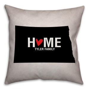 North Dakota State Pride Spun Polyester Throw Pillow - 16x16
