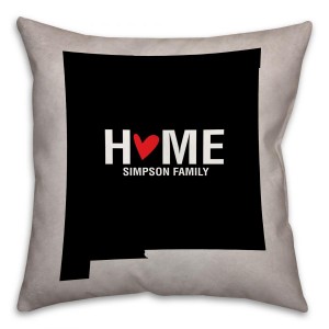 New Mexico State Pride Spun Polyester Throw Pillow - 16x16