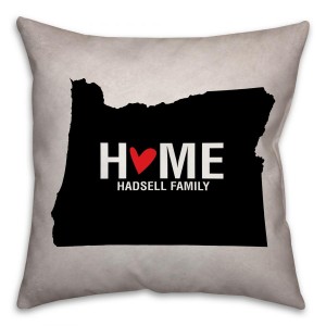 Oregon State Pride Spun Polyester Throw Pillow -18x18