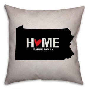 Pennsylvania State Pride Spun Polyester Throw Pillow - 16x16