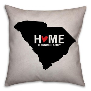 South Carolina State Pride Spun Polyester Throw Pillow - 16x16 