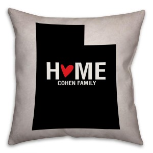 Utah State Pride Spun Polyester Throw Pillow -18x18