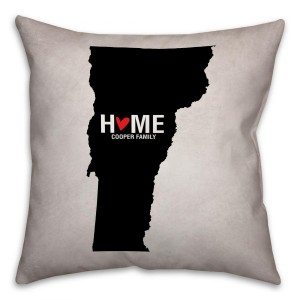 Vermont State Pride Spun Polyester Throw Pillow -18x18