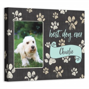 Best Dog 14x11 Personalized Canvas Wall Art