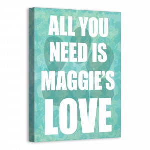 All You Need Is Dog Love 11x14 Personalized Canvas Wall Art