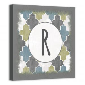 Cool Moroccan Geo 12x12 Personalized Canvas Wall Art