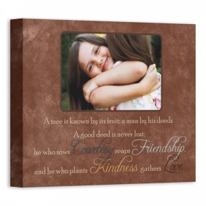 Courtesy Reaps Friendship 10x8 Personalized Canvas Wall Art