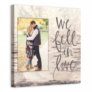 We Fell In Love 16x16 Personalized Canvas Wall Art