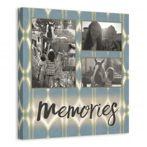 Memories Photo Collage 16x16 Personalized Canvas Wall Art