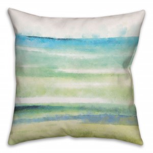 Cool Watercolor Spun Polyester Throw Pillow