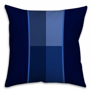 Navy Shades Color Block Throw Pillow 