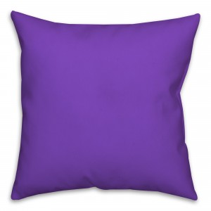 Solid Purple Pillow Throw Pillow