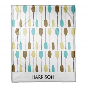 Oars Galore 50x60 Personalized Throw Blanket