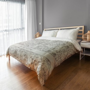 Brown Florals 104x88 Personalized King Duvet Cover