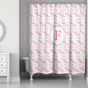 Flamingo Squad 71x74 Personalized Shower Curtain