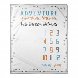 Adventure is Out There 50x60 Personalized Coral Fleece Blanket