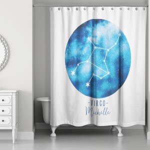 Virgo Zodiac Sign Astrological Constellation 71x74 Personalized Shower Curtain
