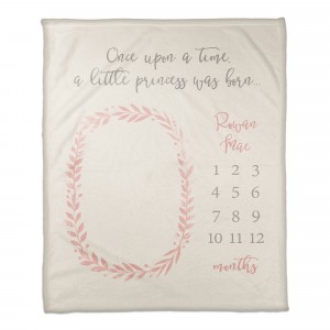 A Little Princess was Born 50x60 Personalized Coral Fleece Blanket