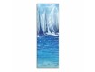 Blue Boatscape 20x60 Canvas Triptych Set