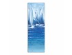 Blue Boatscape 20x60 Canvas Triptych Set