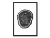 Tree Grain Print 20x30 Black Framed Canvas Set