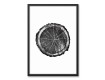 Tree Grain Print 20x30 Black Framed Canvas Set