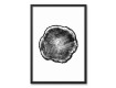 Tree Grain Print 20x30 Black Framed Canvas Set