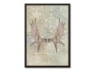 Antlers 20x30 Black Framed Canvas Set