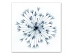 Blue X-Ray Flowers 36x36 Canvas Set