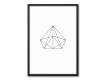 Minimalist Geo 20x30 Black Framed Canvas Set
